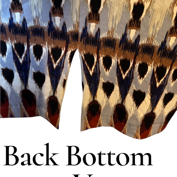 BADGLEY MISHKA  Multicolor Patterned Dress  XLARGE   #CL - Picture 4 of 12